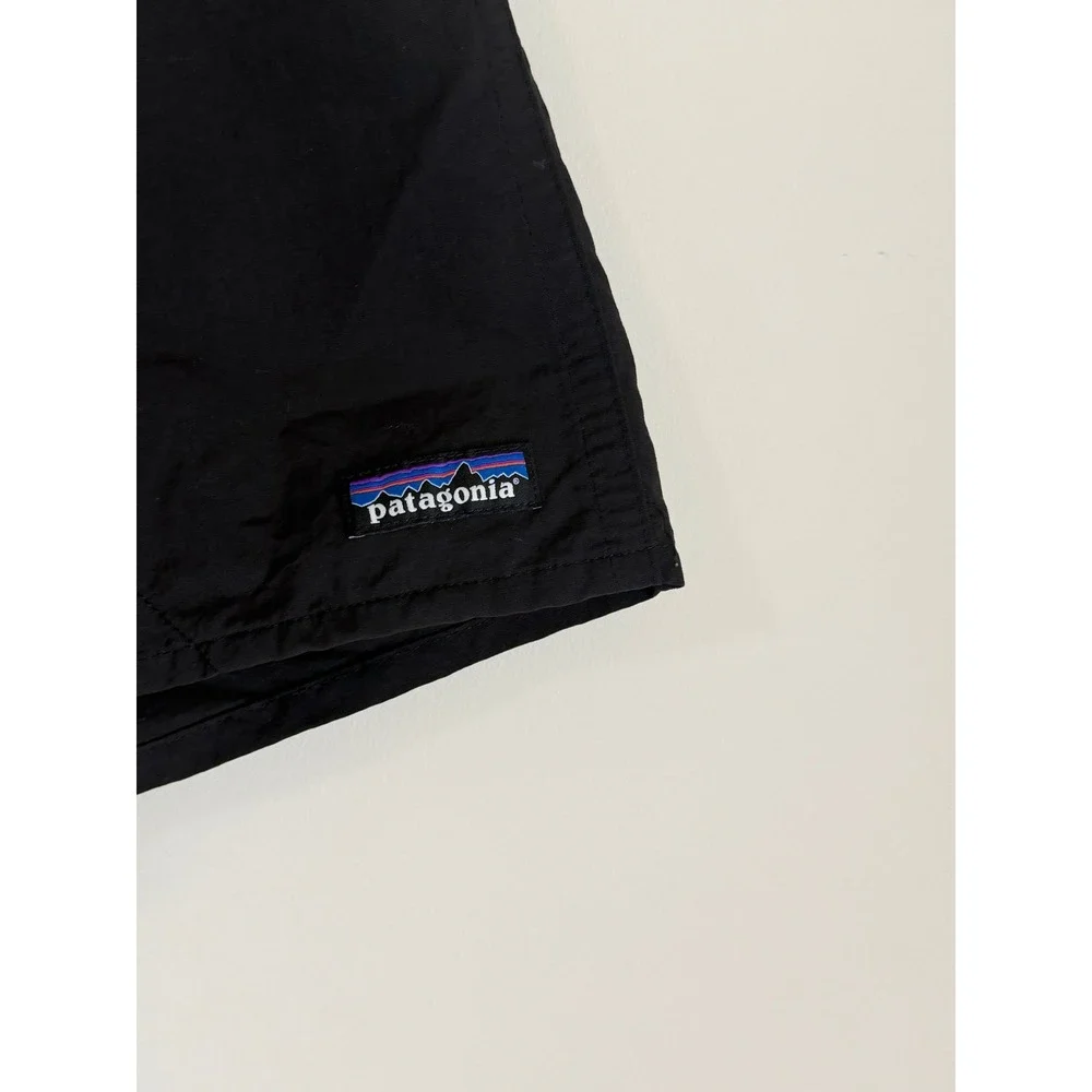 Patagonia Baggies Shorts Mens Small Black 5 inch Inseam Nylon Water Swim